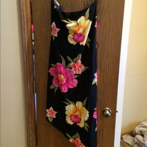 Floral Strapless Dress-Cache